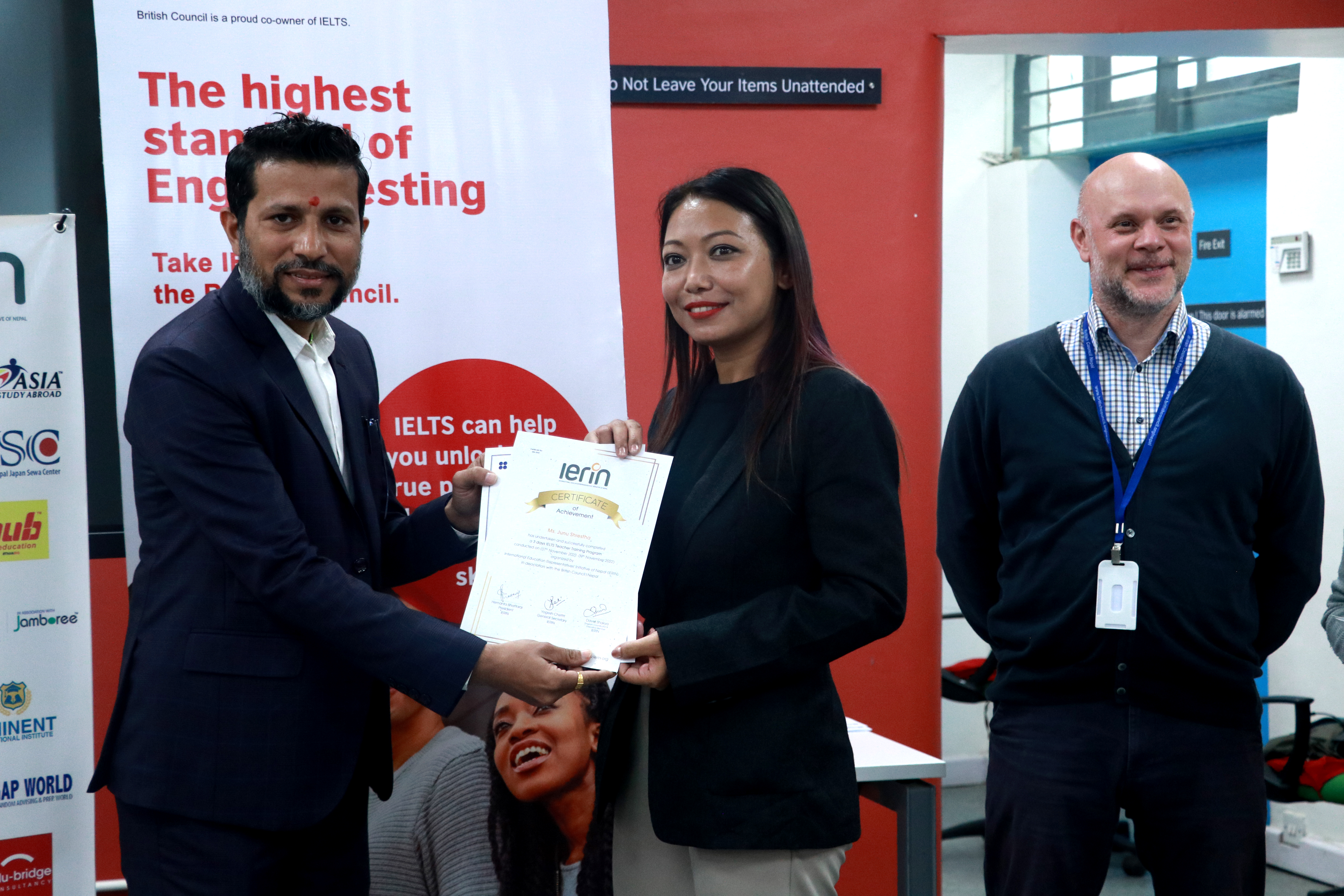 Ierin-IERIN organized 3 days IELTS Teachers Training Program